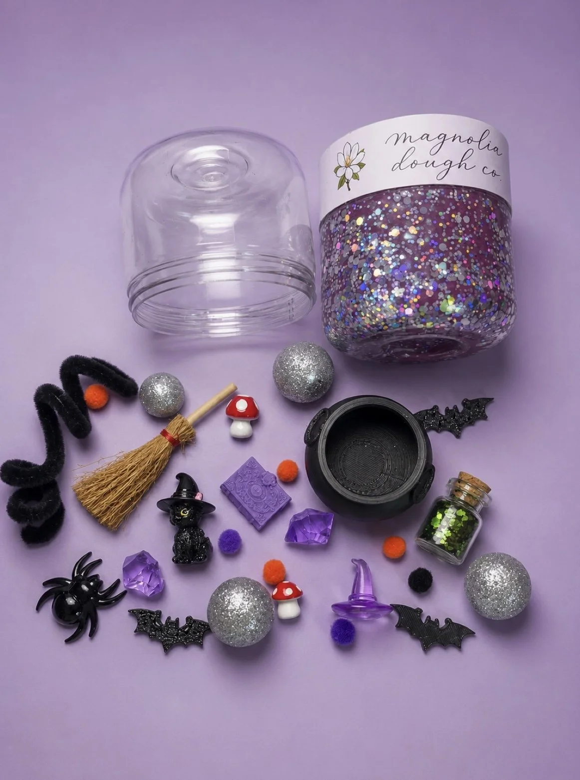 Witches Brew Sensory Play Dough Jar