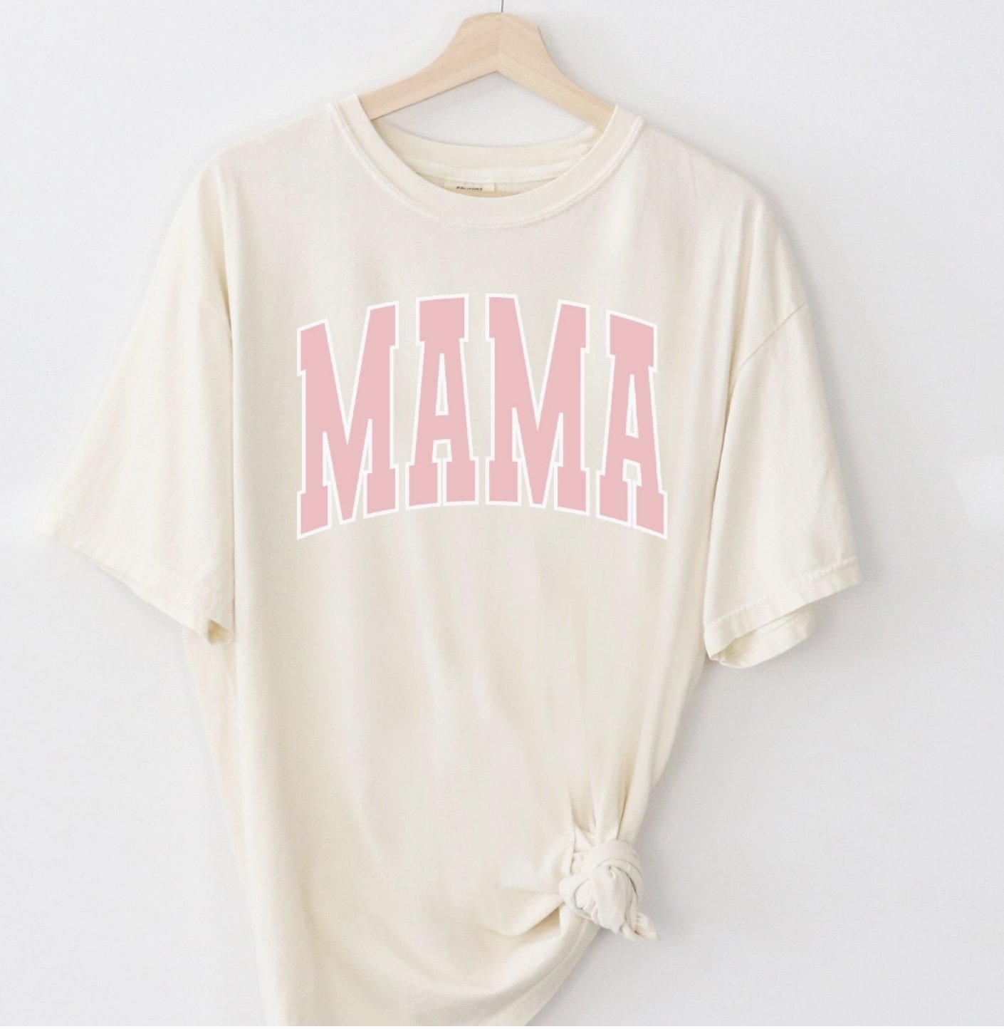 Pink & White Mama Tee