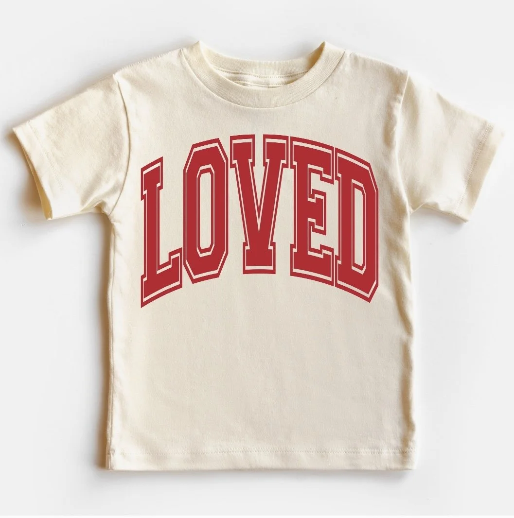 Loved Valentine Kid's Graphic Tshirt