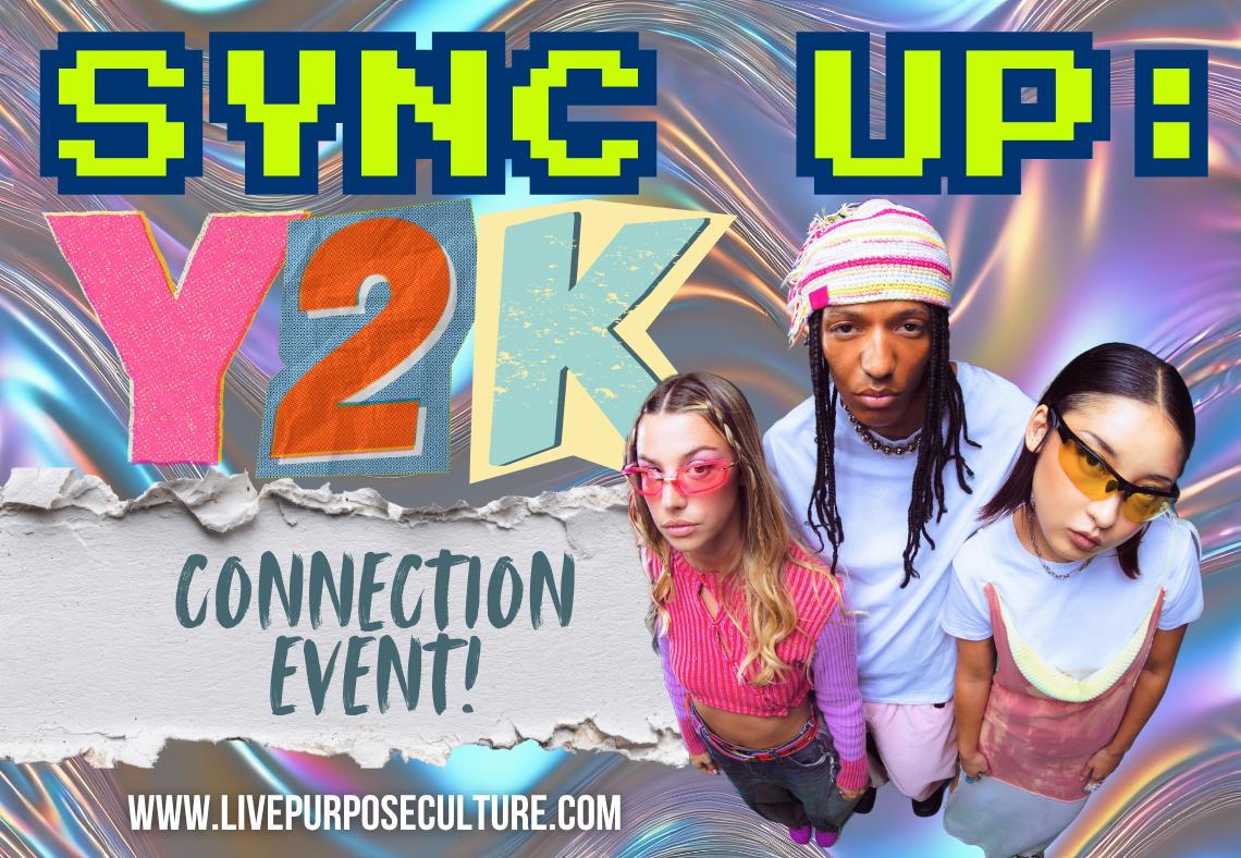 Y2k Style Flyer for Parent Teen Connection Event