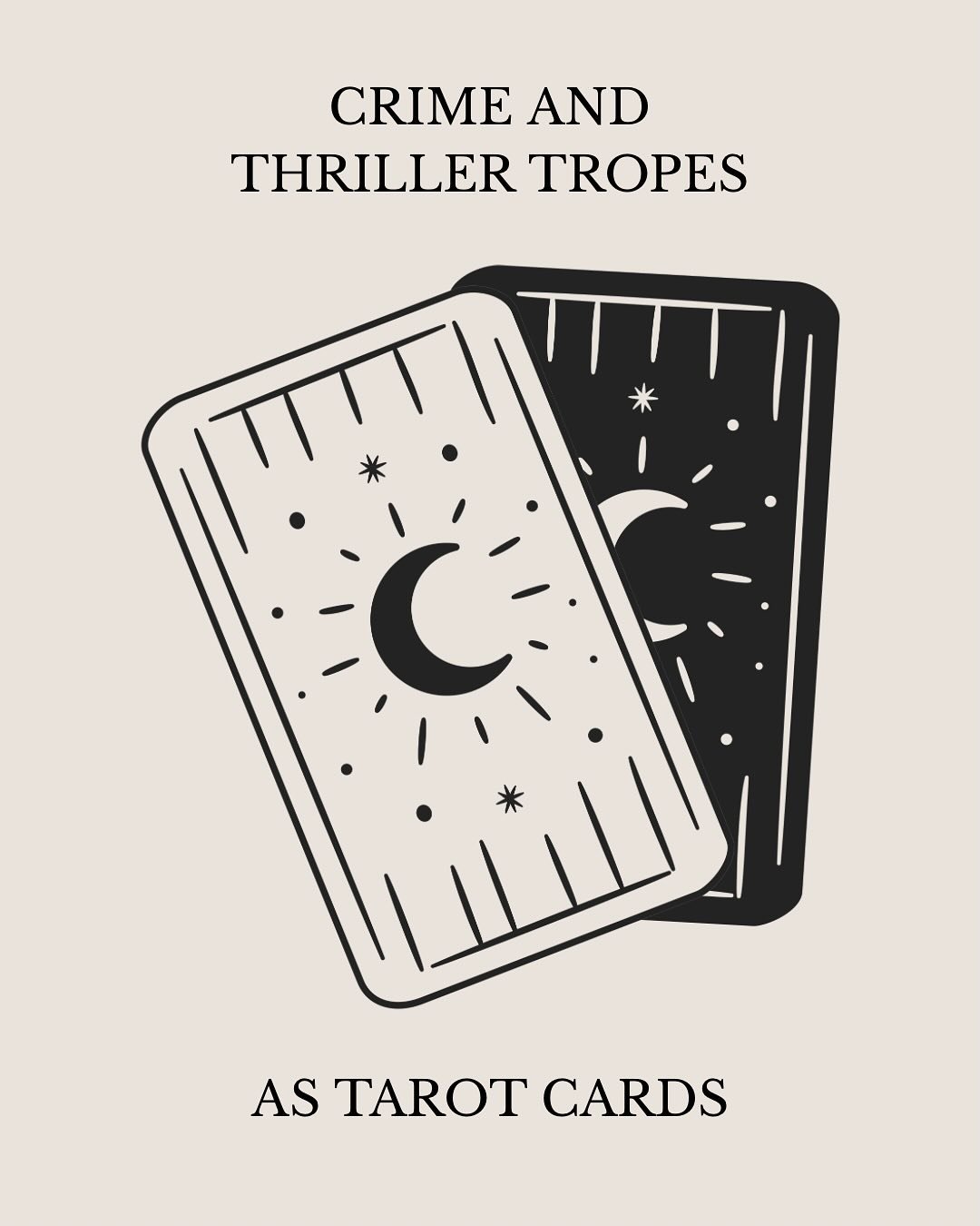 📚🕵️&zwj;♂️ Crime and thriller books are some of my faves. I feel like their drama and mystery fit well with the Tarot. 🫀🃏

#bookmemes #tarot #bookstagram #booklover #thrillerbooks #noir