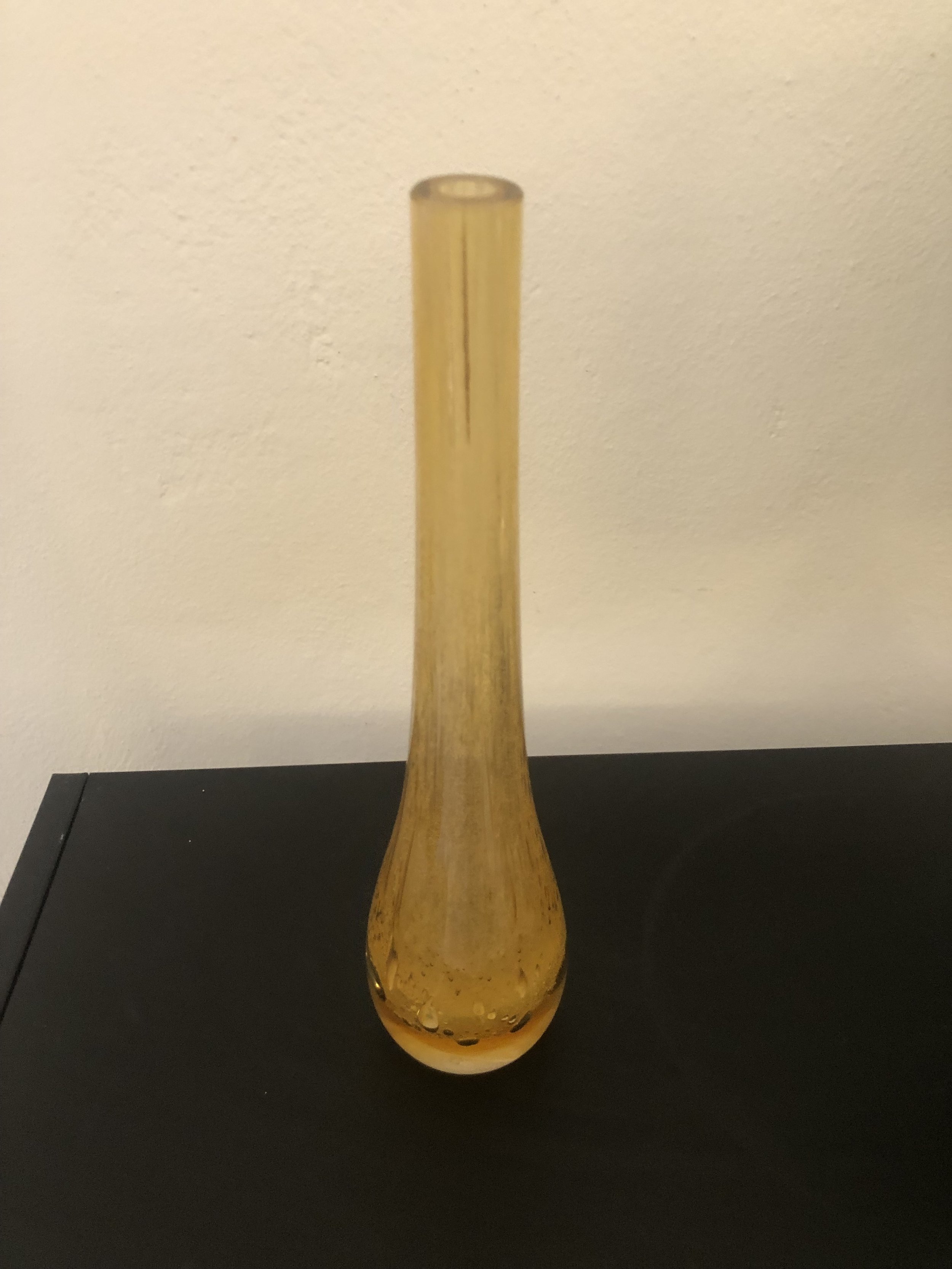Tropfenvase, gelb