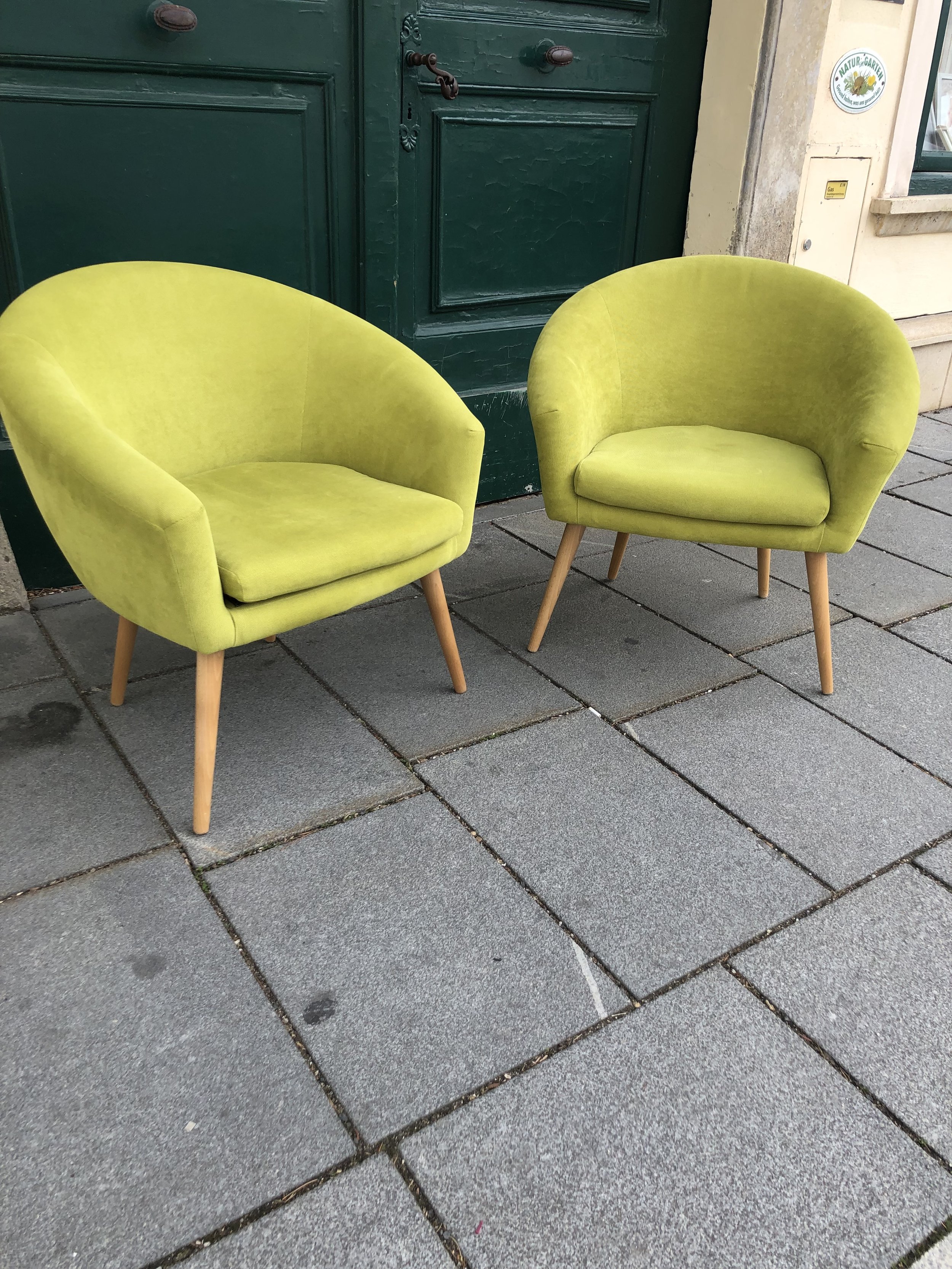 Retro Lounge Sessel 2x