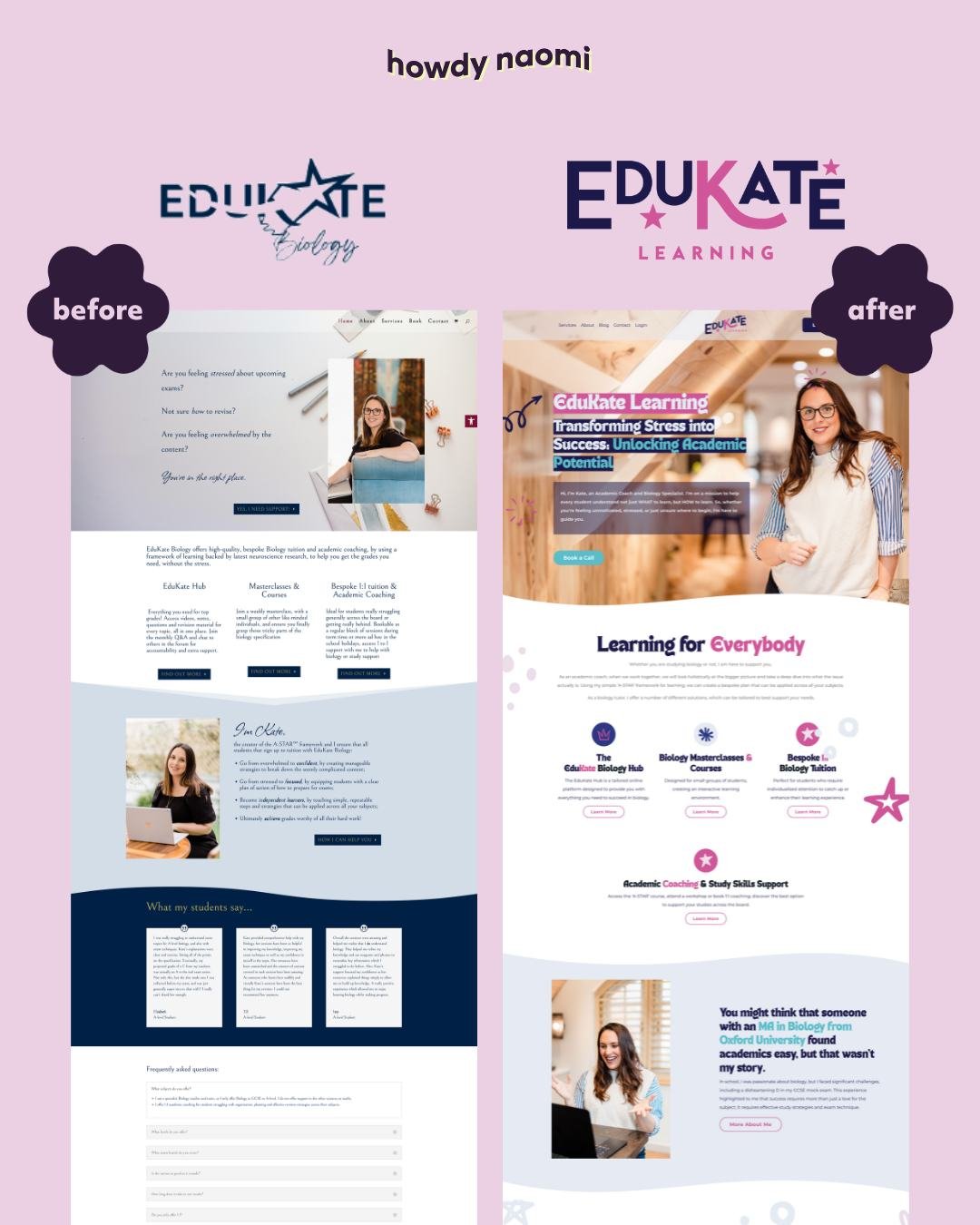 Talk about a brandsformation ✨⁣
⁣
The problem with your DIY brand and website isn't that it doesn't look good...⁣
⁣
It just doesn't look like YOU!⁣
⁣
🙃 You've had to compromise on style, colour and personality to make it easy enough to design yourse
