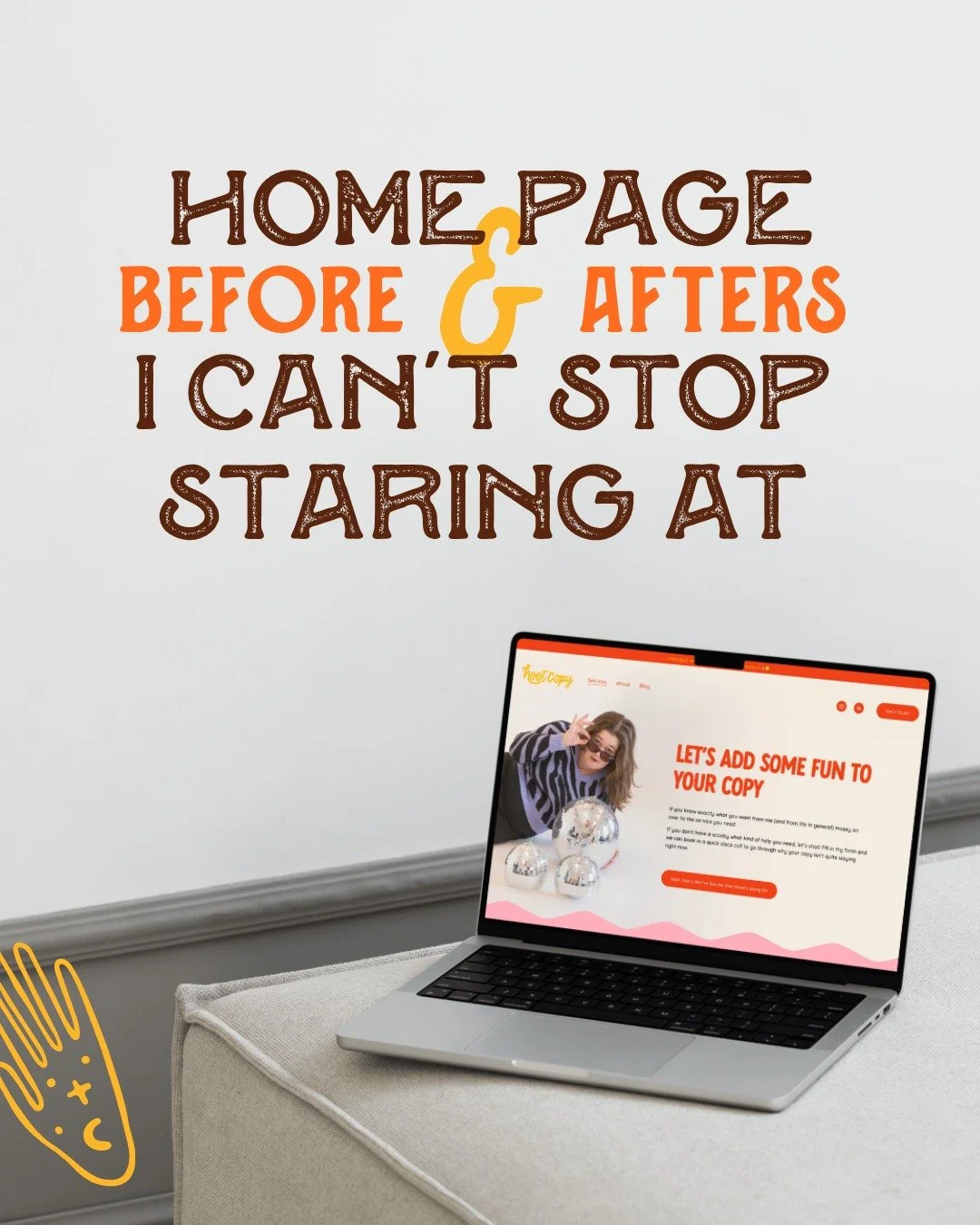 Showing off small businesses wildly colourful personalities one home page at a time 🦹🏻&zwj;♀️⁣
⁣
Which glow-up is your favourite? Comment below ✨⁣
⁣
⁣
⁣
#branddesignstudio #branddesignagency #webdesignerslife #websitedesignagency #onlineserviceprov