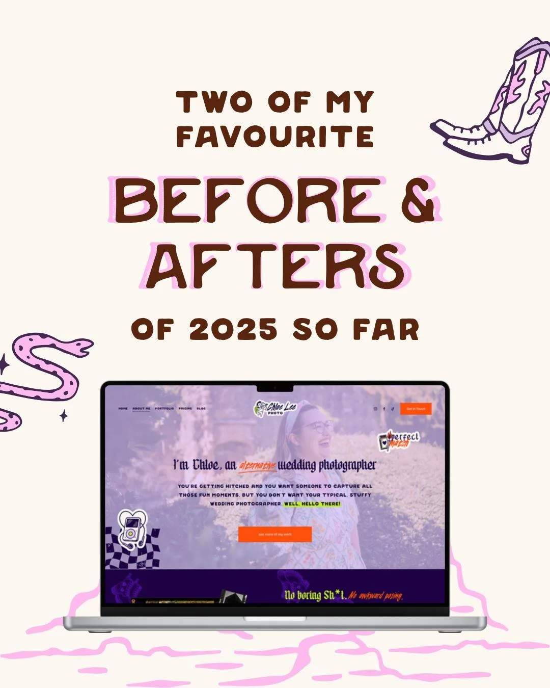 Your homepage should reflect all of your gorgeous, colourful, vibrant personality.⁣
⁣
Just like these two do 🤠⁣
⁣
⁣
#branddesignstudio #branddesignagency #webdesignerslife #websitedesignagency #onlineserviceproviders #servicebasedbusinesses #designf