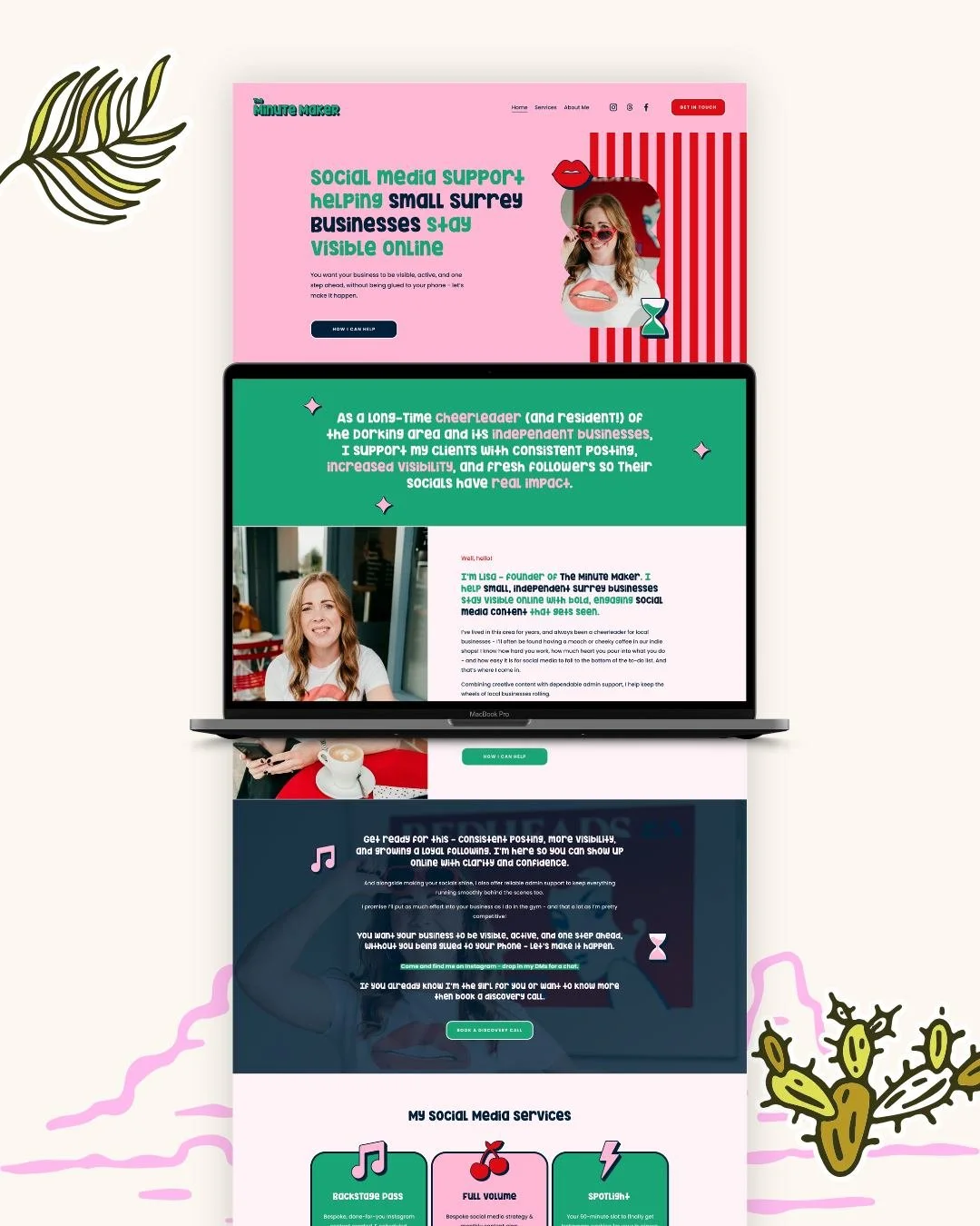 Your brand should feel like an extension of YOU⁣
⁣
When people choose to work with a freelancer or small business, they're choosing the people and they're choosing the vibe. They're choosing you.⁣
⁣
So if your visuals don't feel like an honest reflec