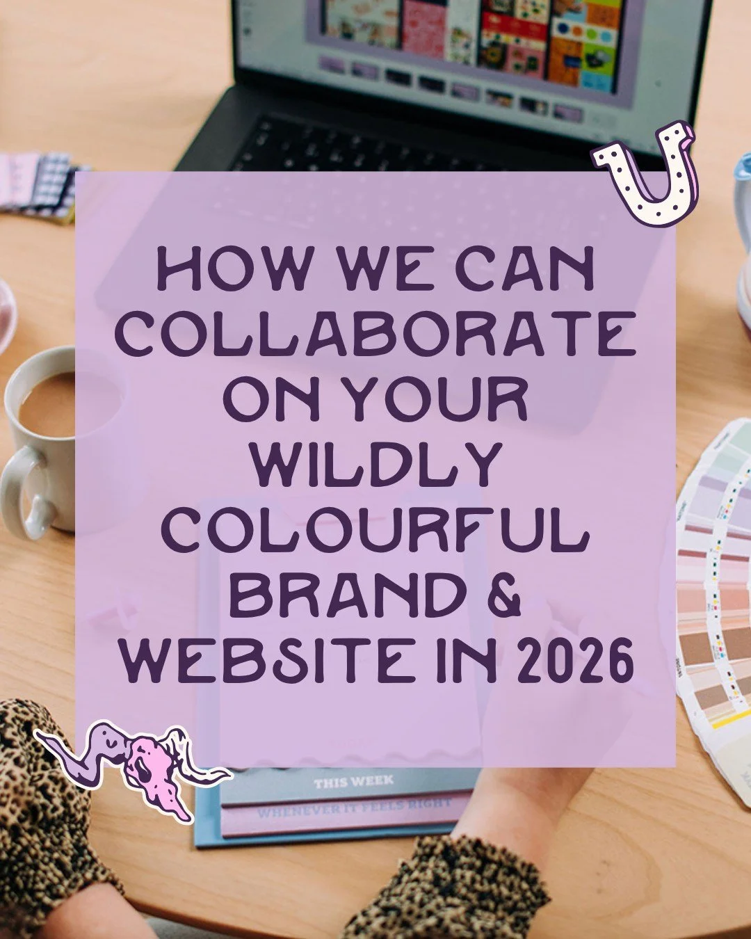Howdy, I&rsquo;m Naomi 🎠⁣⁣
⁣⁣
I help creative women in business like you become the go-to gal in their industry.⁣⁣
⁣⁣
How?⁣⁣
⁣⁣
By wrangling bold, visionary ideas into wildly colourful, personality-first brands and websites that are unapologetically