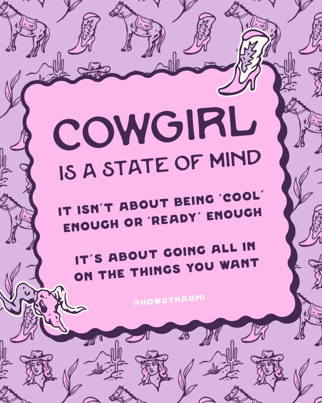 In case no one told you lately:⁣
⁣
🤌🏻 You're the coolest person who ever lived⁣
🤌🏻 You're building something amazing⁣
🤌🏻 You inspire people every single day⁣
🤌🏻 Your brand story deserves to be told⁣
⁣
Go on out there and get it, girl 🤠