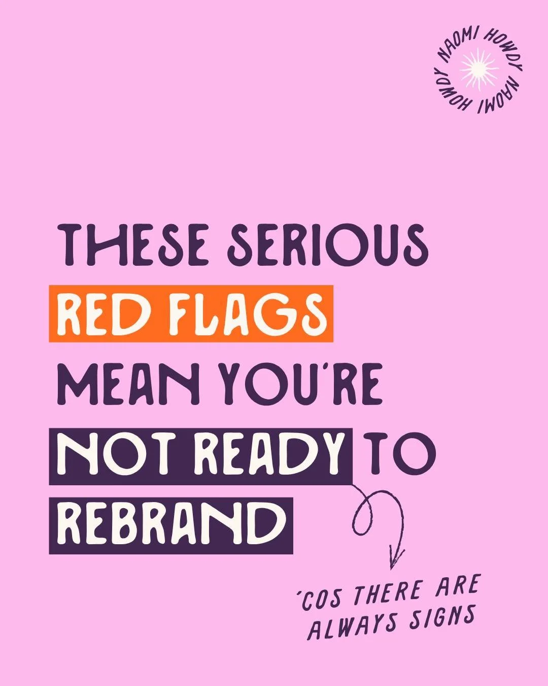 Are you a walking red flag? 🚩🚩⁣
⁣
And no, I'm not talking about your affinity for double texting and eating ice cream in bed. ⁣
⁣
I'm talking about rebranding obvs. If you feel called out by any of these glaring red flags, you ain't ready my babe.⁣