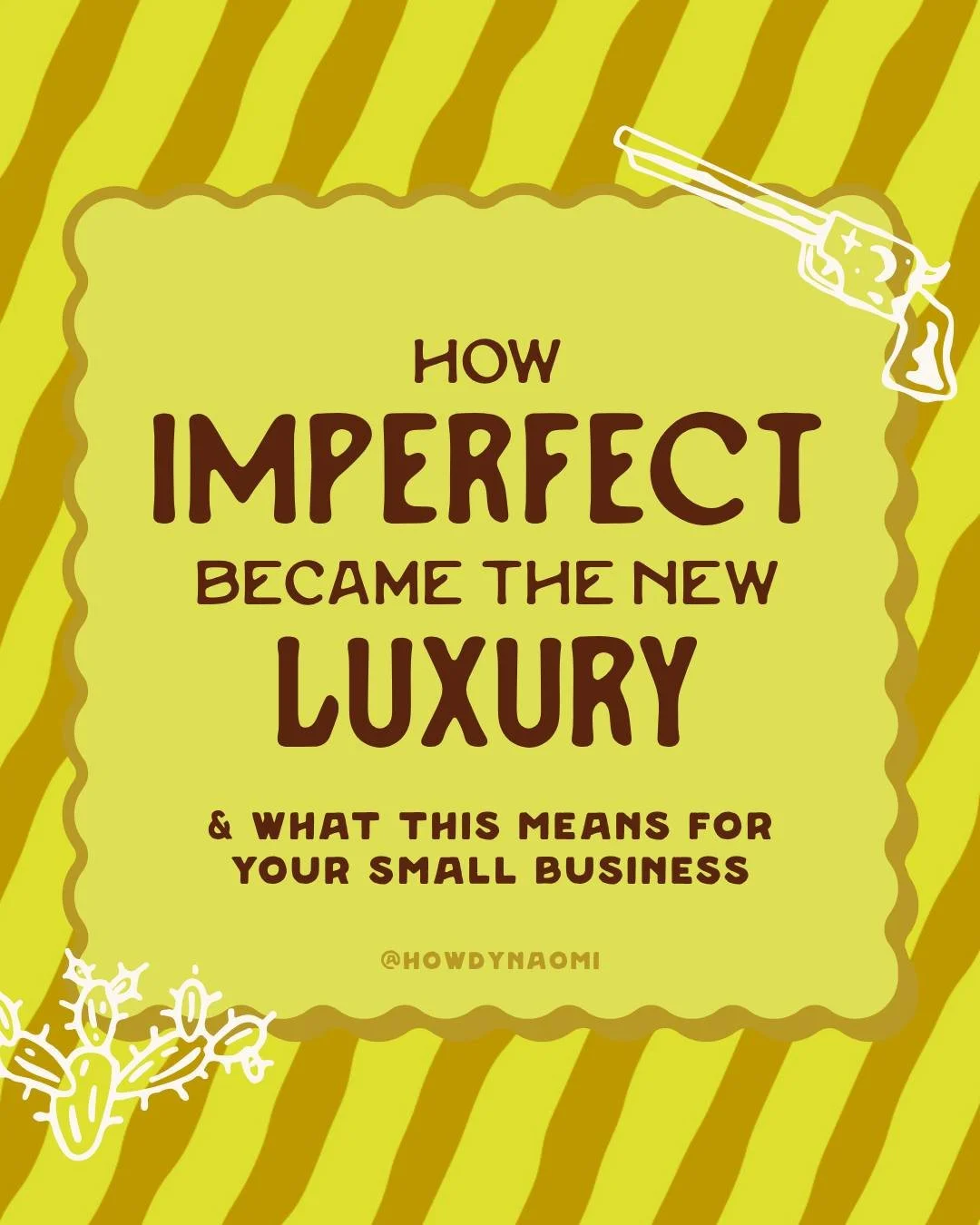 Welcome to the imperfection revolution 🤠⁣
⁣
Pull up a chair babe, we're the new standard for luxury brands.