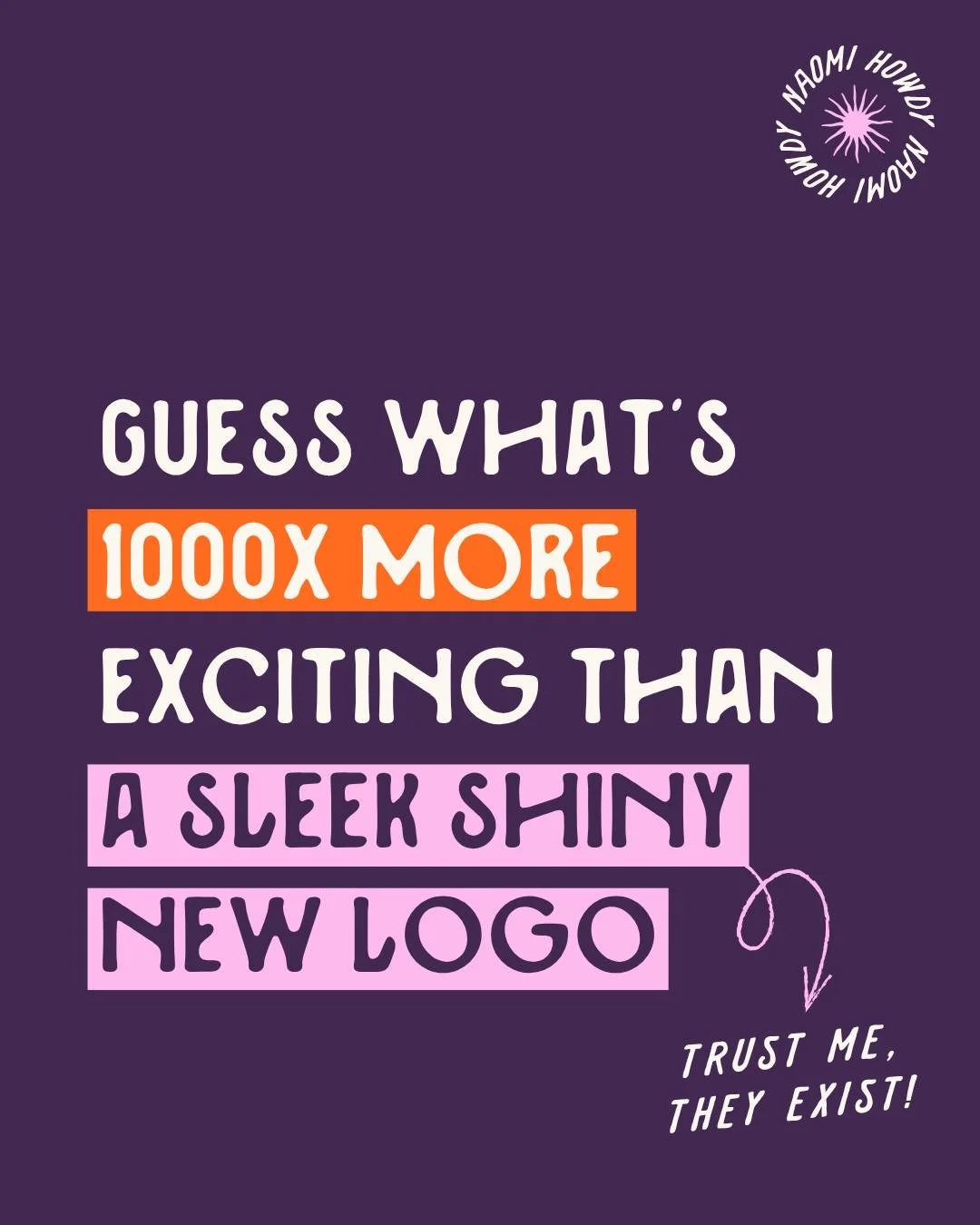 I'd bin off logos for life if I could bottle this one thing 🤠