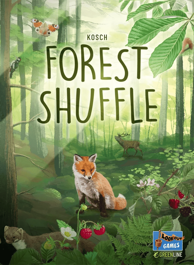 Forest Shuffle — Board Game €40

Type: Hand management, set collection, ecosystem building.
Players: 2–5.
Complexity: Light‑medium.
Brief: Plant trees and attract animals, plants & mushrooms to build a balanced forest before winter ends.