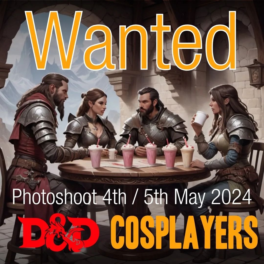 Attention all Cosplayers! Are you ready to bring the enchantment of D&amp;D to life through your unique style? 
Join us for an unforgettable photoshoot at Shakes and Lattes to promote our upcoming event. 
We'll be shooting on the weekend of May 4th/5