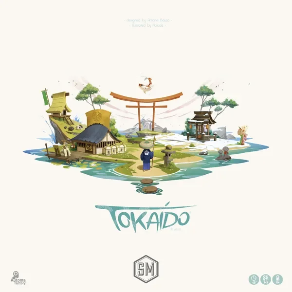 Tokaido — Board Game €50

Type: Set collection, route planning, hand management.
Players: 2–5.
Complexity: Light‑medium.
Brief: Travel along the East Sea Road, collect experiences, souvenirs, and meals to score the most points.