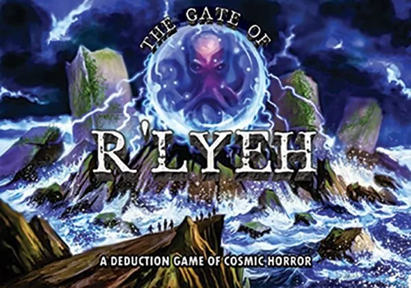 The Gate of R'lyeh — Board Game. €40 Type: Hidden role, cooperative deduction. Players: 4–8. Complexity: Medium. Brief: Play as investigators racing against a doom clock to perform incantations and seal Cthulhu's gate, all while secretly weeding out 