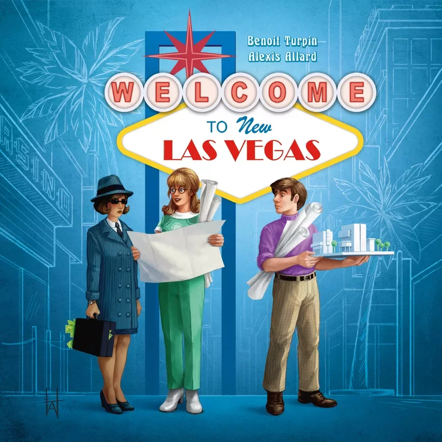 Welcome to Vegas — Board Game. €30 Type: Roll-and-write, tactical placement. Players: 1–4. Complexity: Light. Brief: Roll dice and strategically allocate them to different casinos on the Vegas strip to outsmart opponents and rake in the most cash.

