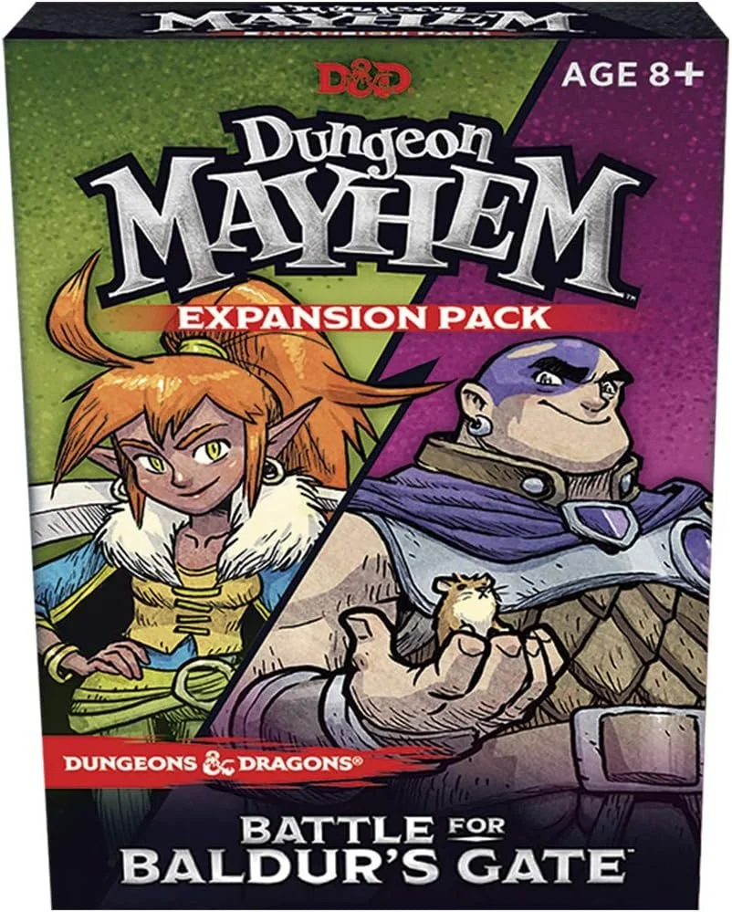 Dungeons & Dragons Dungeon Mayhem expansion pack box for battle for Baldur's Gate