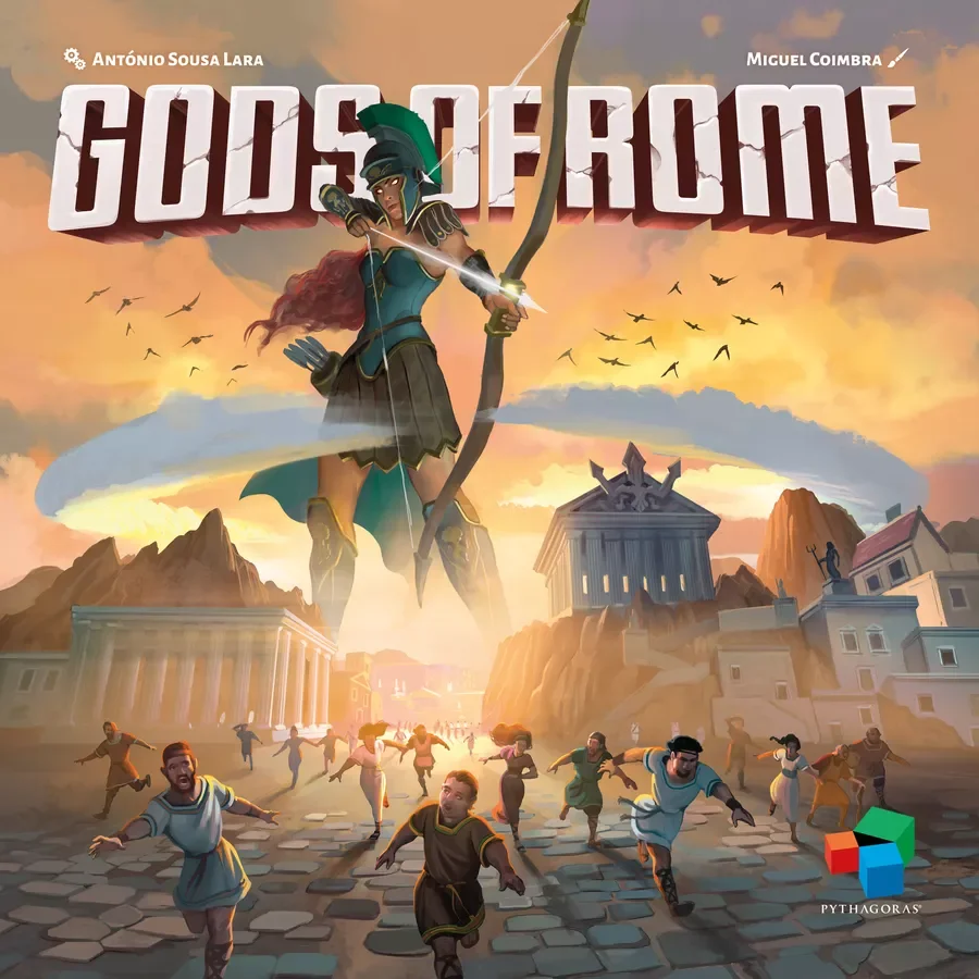 Gods of Rome — Board Game. €50 Type: Area control, worker placement. Players: 2–4. Complexity: Medium. Brief: Lead a Roman tribe to earn divine favor by managing territories, deploying forces, and securing the blessings of divided gods. 
