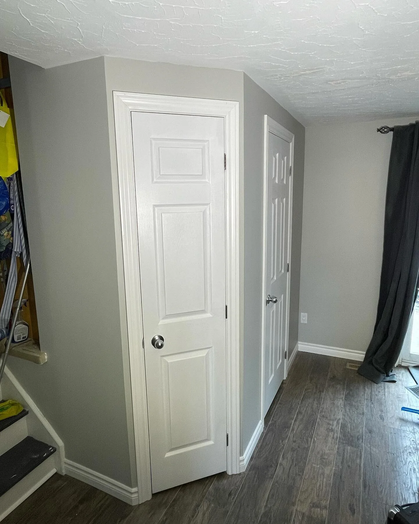 A tiny 2 piece bathroom and pantry we added to a main floor last week. #bathroom #pantry #construction #renovation #generalcontractor #contracting #waterlooregion #kitchener #cambridge #three17constructioninc #three17