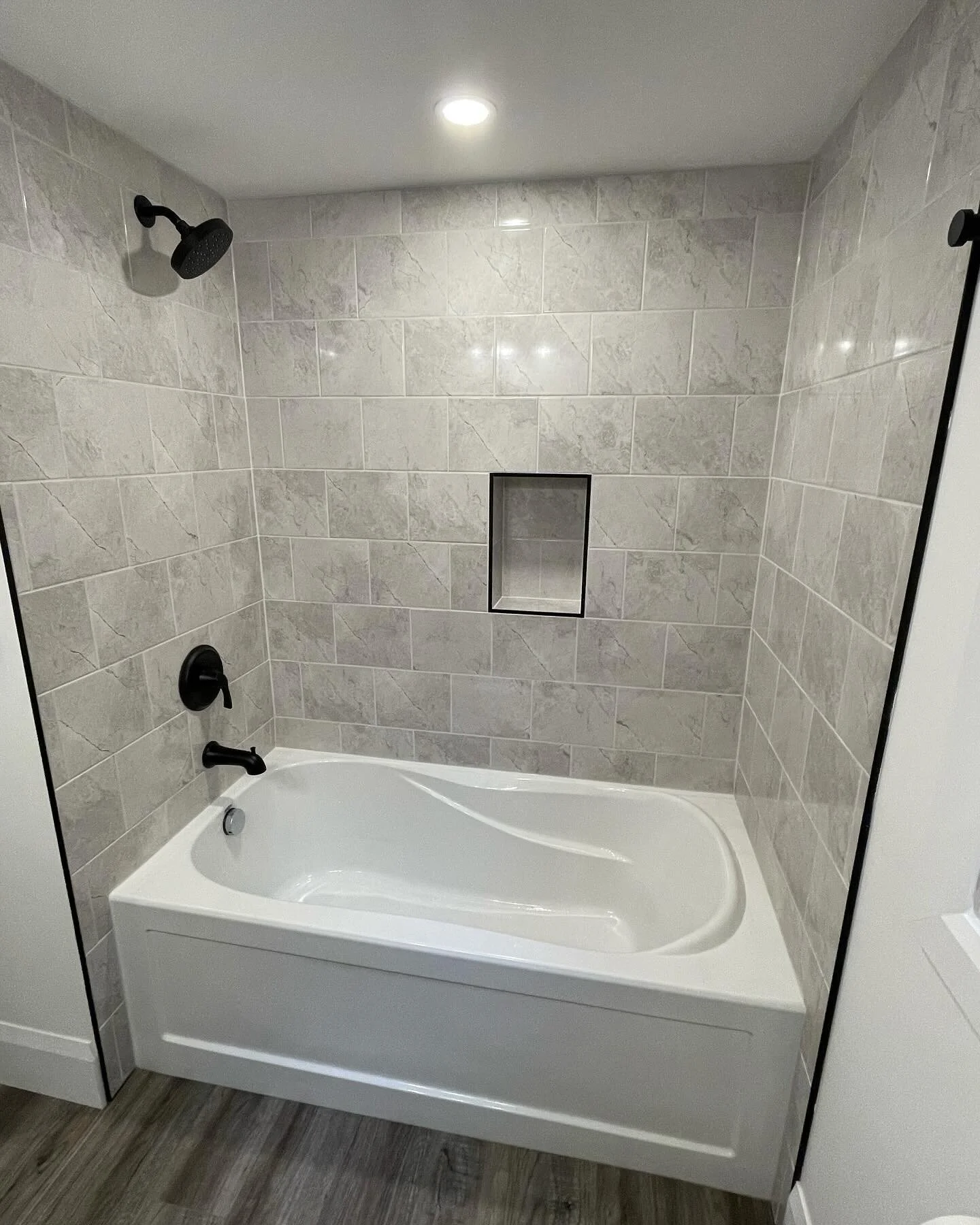 Another bathroom full renovation #bathroom #tile #shower #construction #renovation #generalcontractor #contracting #waterlooregion #kitchener #cambridge #three17constructioninc #three17