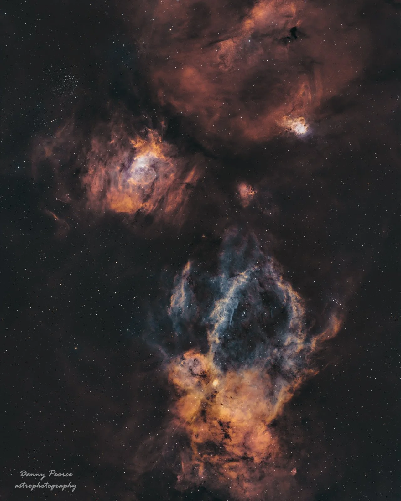 Lobster Claw Nebula and Friends
