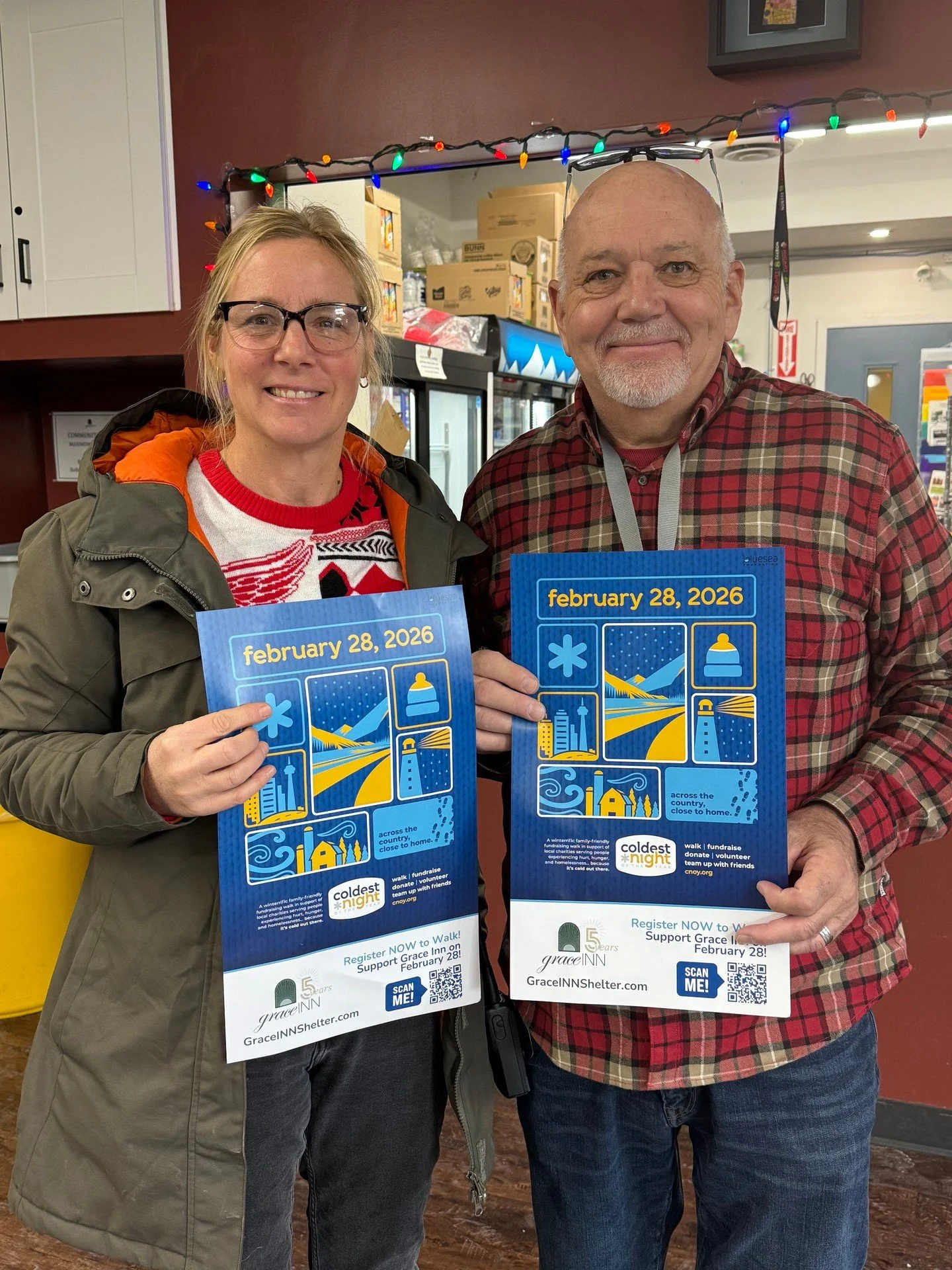 We love hosting school tours! Lisa Lammers brought her class from Trenton Christian School and has been a long time supporter of the Coldest Night walk for Grace Inn! If your school wants to participate and host your own walk at your school, Lisa has