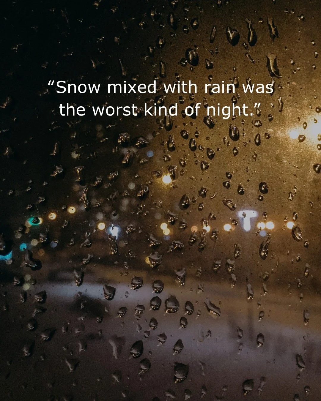 &ldquo;Snow mixed with rain was the worst kind of night. The cold seeps into everything, your clothes are never dry, and you start to wonder how long your body can keep going.&rdquo; 

When the weather is at its worst, Grace Inn make all the differen