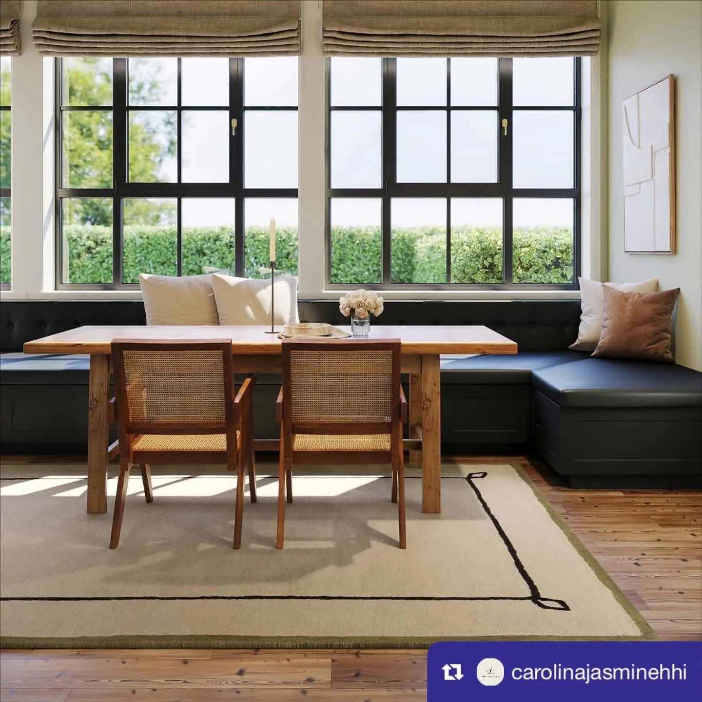 from @carolinajasminehhi: Your floors called &mdash; they&rsquo;re ready for a holiday upgrade. 😉 Come explore our brand-new rug arrivals at Carolina Jasmine and find the perfect piece to cozy up your home before guests arrive!
.
.
.
.
#CarolinaJasm