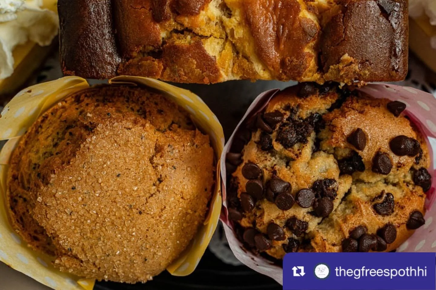 from @thegfreespothhi: Treat yourself to our freshly baked muffins bursting with flavor and delightful textures. 🌟 #TheGFreeSpot #HiltonHeadEats #BakeryDelights #GreatPastries