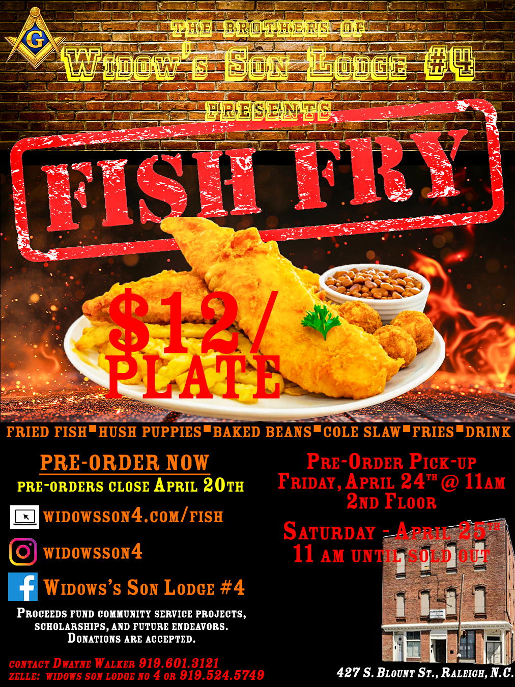 Widow’s Son Lodge #4 Fish Fry