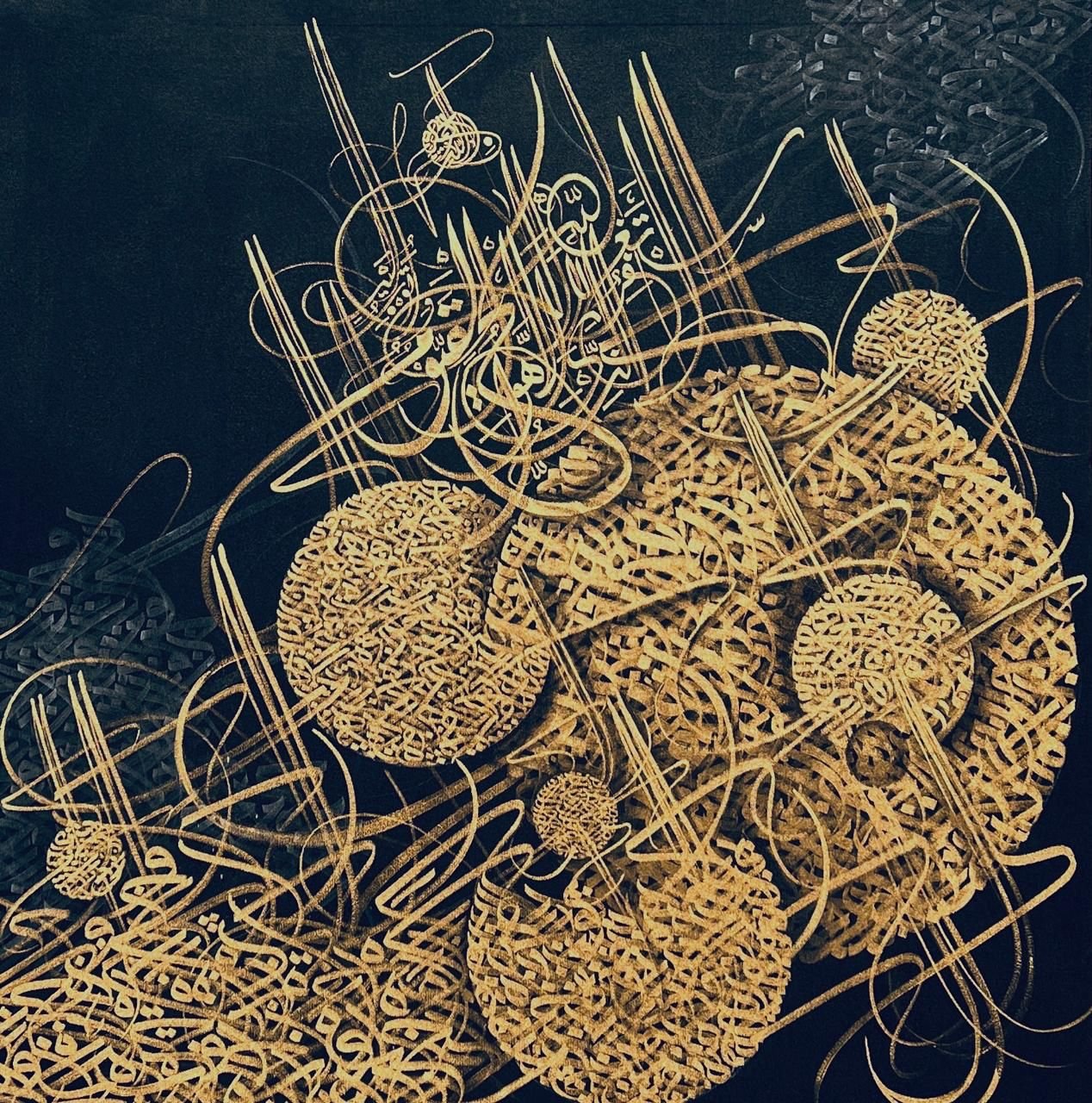 48" X 48". Unframed canvas. Click for further details.