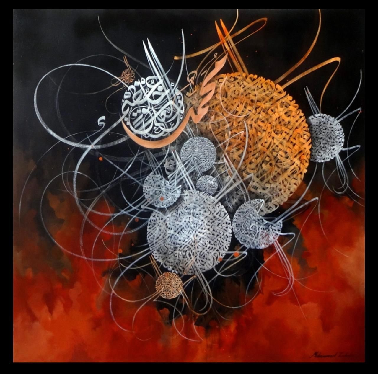 48" X 48". Unframed canvas. Click for further details.