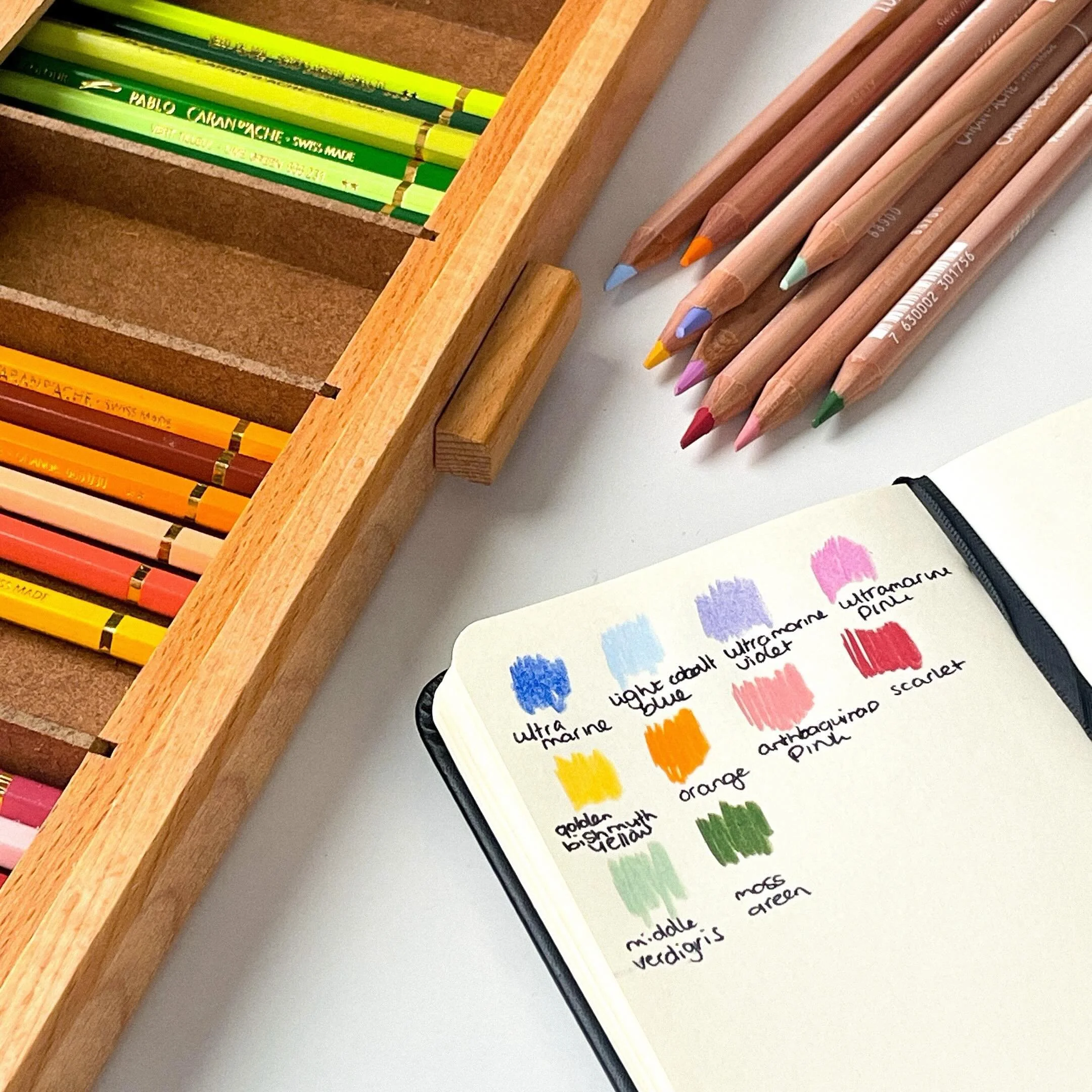 I love color swatches so everytime that I get new materials I swatch them! 🖍️🎨✏️

 #color #colorswatches #swatches #illustration #illustrator #illustrationartists #design #designer #colorpencil #colorpalette #colorfull