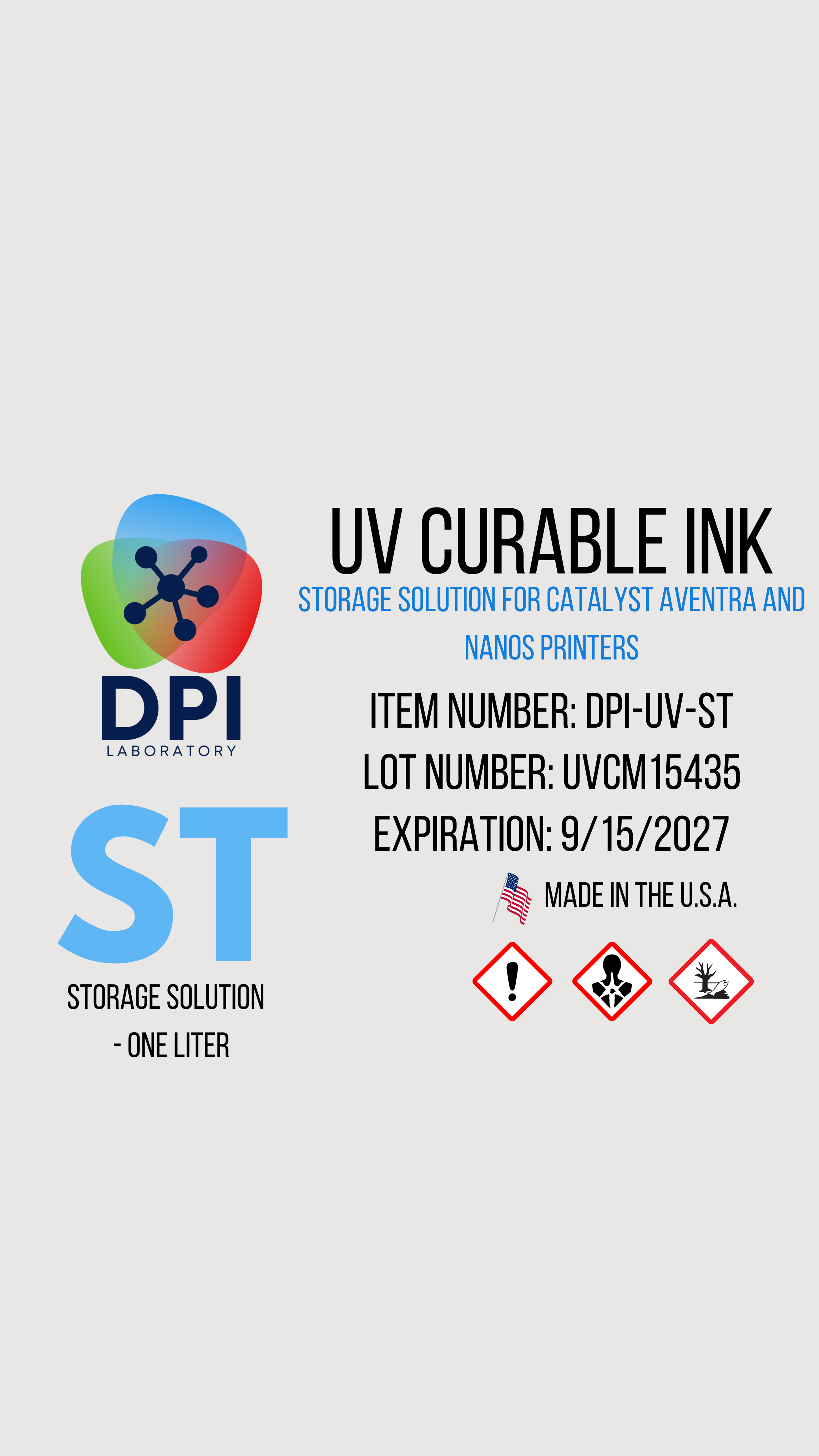 Storage Solution and Flush for UV Inks - 1L (Copy)