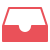 Inbox icon, symbol of file reception