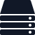 Server icon, symbol of secure hosting in US, UK, Europe, etc.