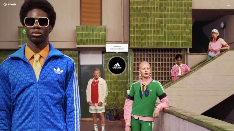 Envoi photos et vidéos par Adidas