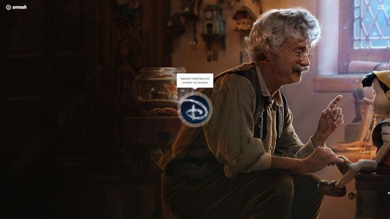 Transfert sécurisé films et séries par Disney via Smash