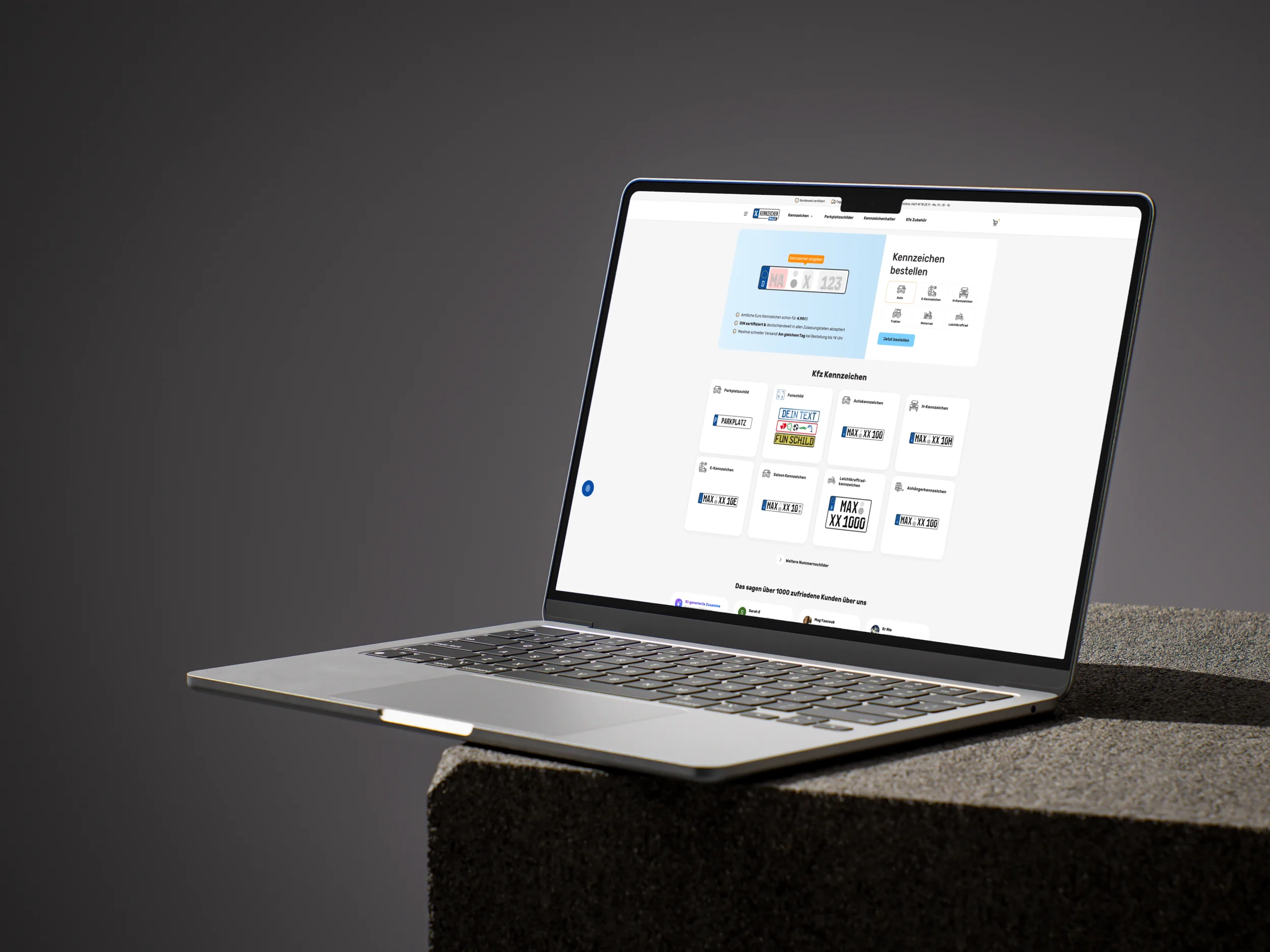 Kennzeichen Maxx Website