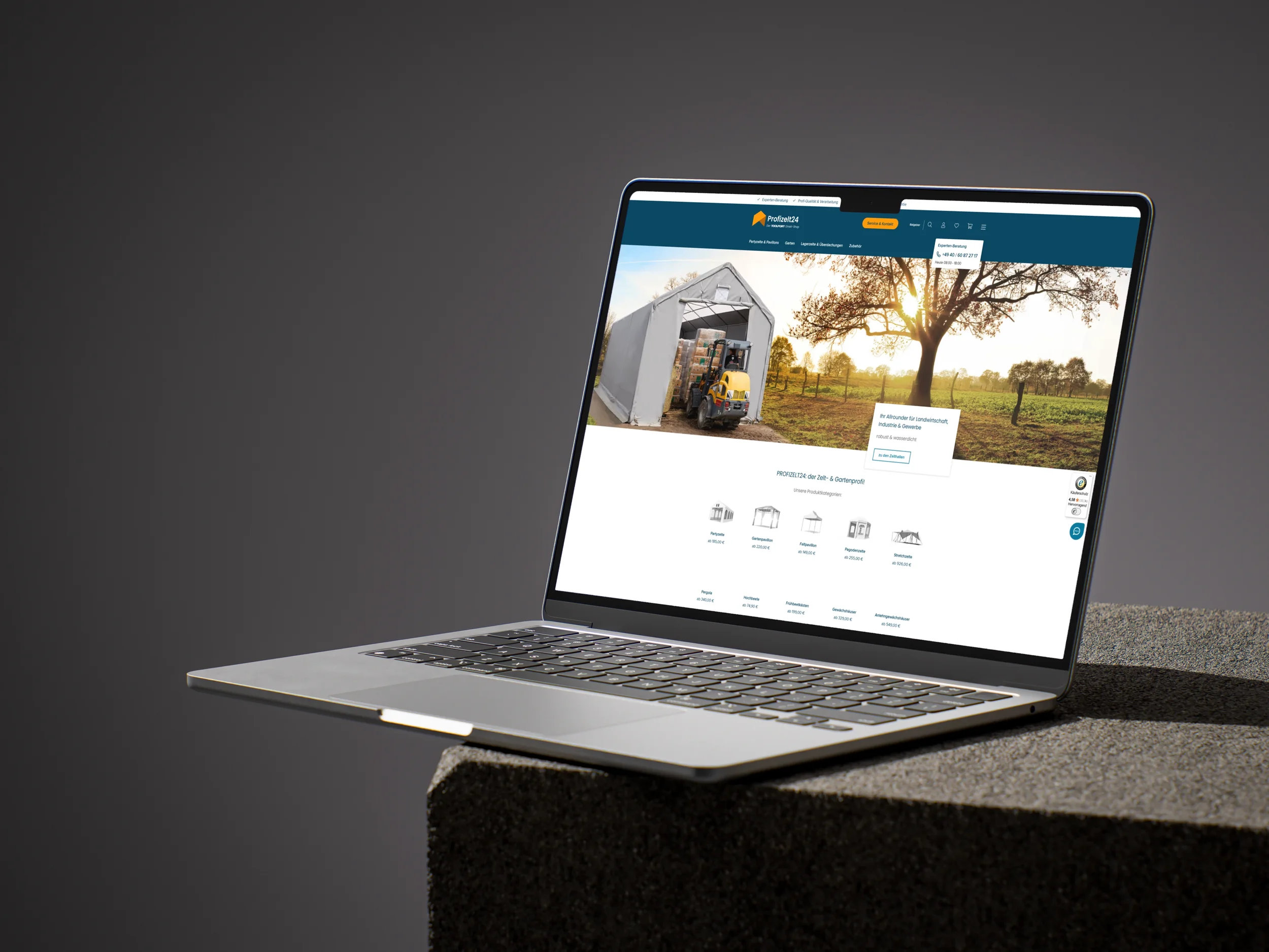 Profizelt-24 Website