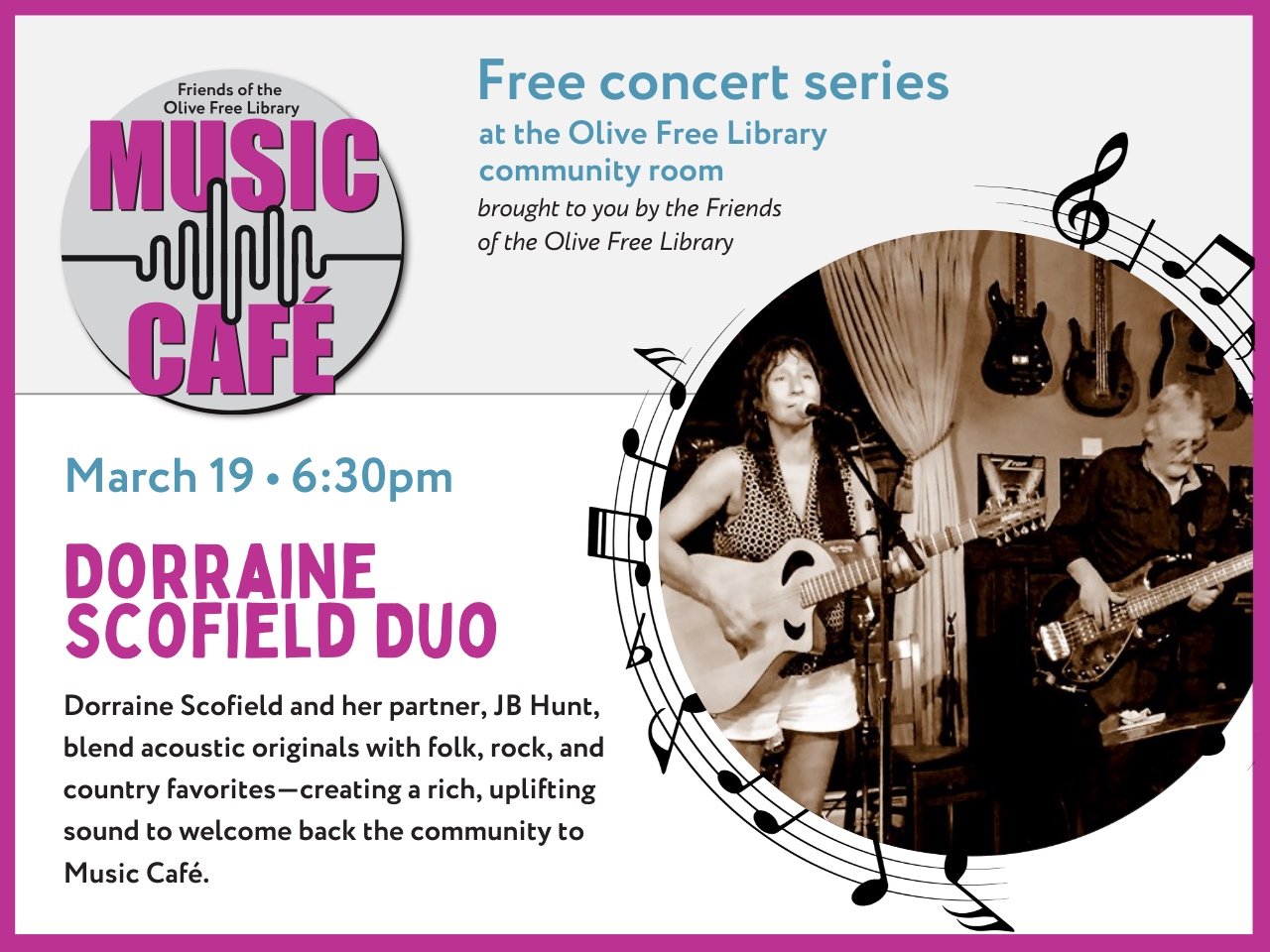 Music Cafe: Dorraine Scofield Duo