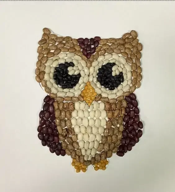 Crafternoons at the Olive Free Library: Mosaic Seed Art