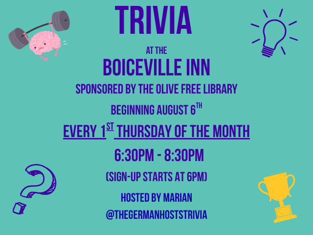 Trivia at the Boiceville Inn