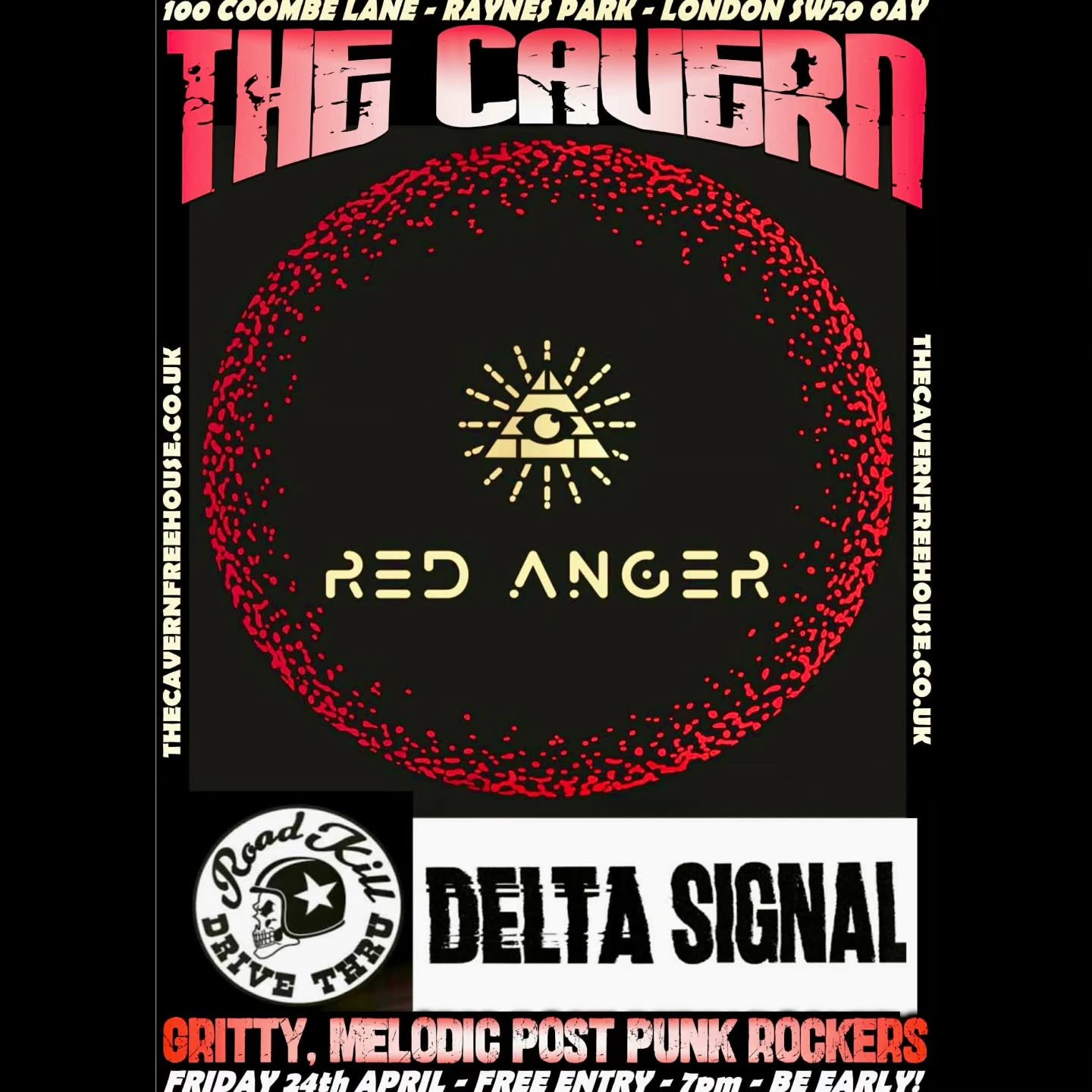 24th April - We'll be heading to The Cavern, Raynes Park. Free entry!