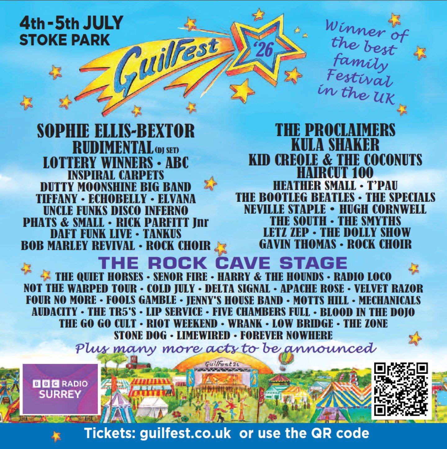 🌠 Stoked to announce we're playing at this year's @guilfestival on Saturday July 4th! 
Tickets available now: www.guilfest.co.uk/tickets