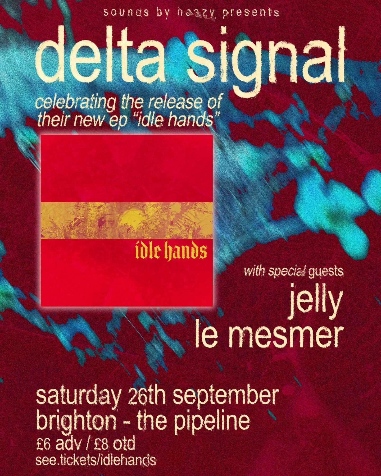 So, you might of heard by now that our new EP 'Idle Hands' will be out in September and we're throwing a little shindig down in Brighton at @thepipelinebrighton with @Jellyofficialuk &amp; @le.mesmer to celebrate!

Tickets are very limited and on sal