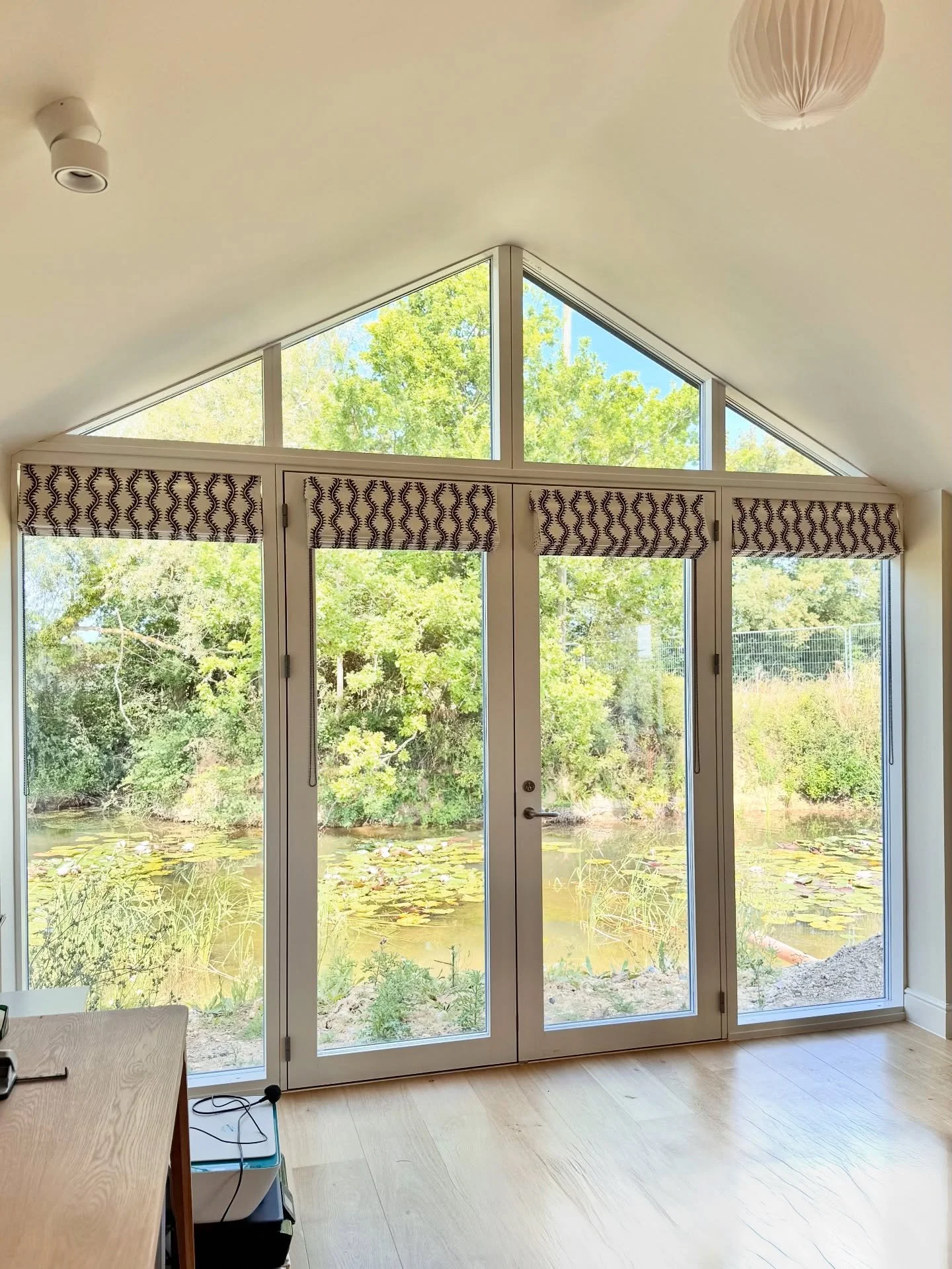 We are thrilled to see a huge project we&rsquo;ve been working on in Suffolk now reaching the finish line, and this is the first of many rooms we have to share with you all 🌿🪡

This office space needed a solution that provided privacy and shade, bu