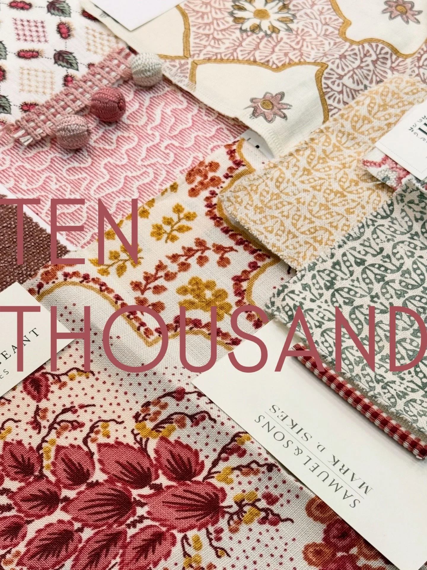 ✨🪩 10 photos for 10 thousand 🪩✨

Back in August we hit 5000 Instagram followers, and that number has since more than doubled! 

We feel so lucky to get to create so many beautiful soft furnishings and interiors for our wonderful clients. Thank you 