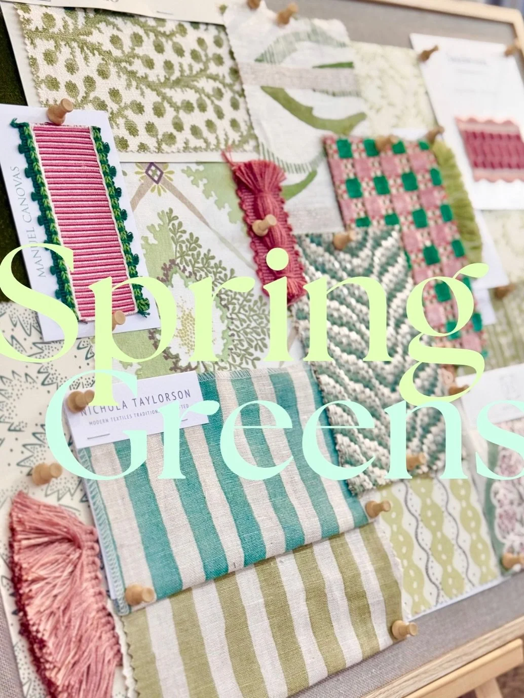 📌 Monthly Moodboards 📌

February #1 - 🥒🫛🌱 Spring Greens 🌱🫛🥒

As we all eagerly look ahead to Spring, the first of our February moodboards is all about fresh, optimistic colour. Verdant, yellow-toned greens mingle surprisingly harmonically wit